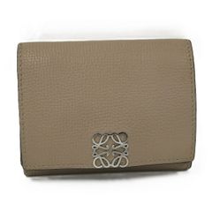 LOEWE（ロエベ）アナグラム トライフォールド 3つ折財布 グレイ