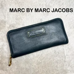 MARC BY MARC JACOBS マークバイマークジェイコブス 長財布 ラウンドファスナー レザー 濃いグリーン