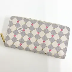 LOUISVUITTON ルイヴィトン ジッピーウォレット 長財布 ダミエ・アズール・スタッズ フューシャ N64615 RFID