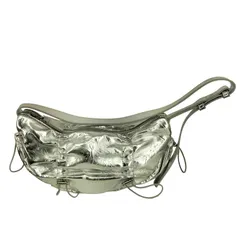 ザラ ZARA メタリック ギャザーショルダーバッグ レディース 表記無 