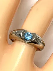 PINKY&DIANNE ピンキー&ダイアン 750WG  水色石  0.25ｃｔ リング 指輪 ＃12  5.0ｇ  12号 18金WG  P＆Dのサムネイル
