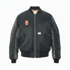 81d4 Wtaps ダブルタップス MA-1 フライトジャケット ボンバージャケット 袖切替 アウター 2007-2ND GWDT-JK-M01 ブラック メンズ 男性用o07tのサムネイル