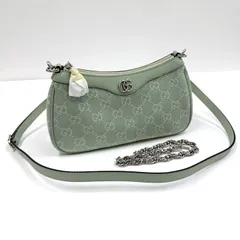 GUCCI グッチ オフィディア スモールショルダーバッグ ダブルG GGスプリーム ペールグリーン 784753