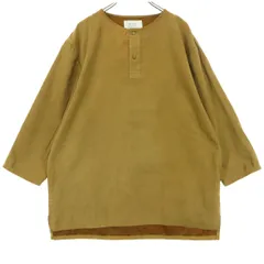 BEAMS LIGHTS ビームスライツ 長袖 フェイクスエード ヘンリーネック カットソー M ブラウン メンズ 古着のサムネイル