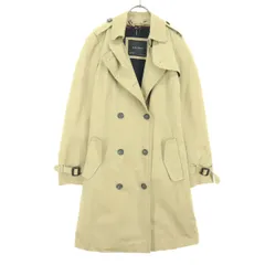 ZARA BASIC ザラベーシック コットン 長袖 ダブルブレスト トレンチコート XS ベージュ系 レディース 古着のサムネイル