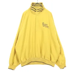 JaVa ジャバ ロゴ 長袖 ハーフジップ ブルゾン L イエロー メンズ 古着