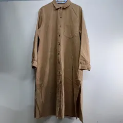 コーデュロイ ロング シャツ ONE PIECE ブラウン サイズ ONE 春 秋 258226