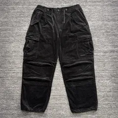 HUF コーデュロイ 2WAY カーゴパンツ ブラック XL ハフ ■のサムネイル