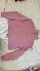 マリテフランソワジルボー ピンク ハーフジップアップ スウェット