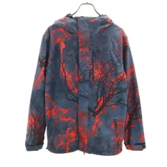 VOLCOM ボルコム 総柄 マウンテンパーカー S ネイビー系 メンズ 古着