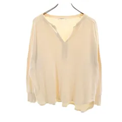 FREAK'S STORE フリークスストア 長袖 スキッパーカラー ニット F ペールオレンジ レディース 古着