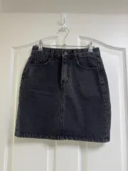 ブラックデニム スカート