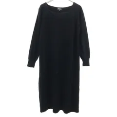 A.P.C. アーペーセー 長袖 スクエアネック ニット ロングワンピース S ブラック レディース 古着のサムネイル