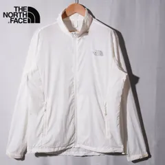 ノースフェイス THE NORTH FACE 極薄 ナイロンジャケット M ユニセックス 薄手ジャケット ホワイト ロゴ刺繍 テック ストリート 古着 F220