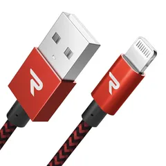 【新品】 Rampow iPhoneライトニングケーブル 【iPhone対応 / Apple MFi認証】 赤 2m 高耐久ナイロン編み製 1