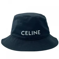 【中古】 CELINE セリーヌ  2AUO4968P.38UB ロゴバケットハット ブラック サイズL メンズ レディース 26009618 KJ