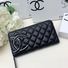CHANEL ノベルティ ブラックレザー 長財布 - メルカリ