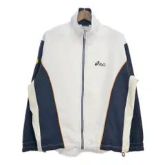 asics アシックス トラックジャケット スポーツ ホワイト (メンズ L) 中古 古着 S2951のサムネイル