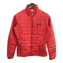 patagonia パタゴニア ナノパフジャケット PRIMALOFT アウトドア レッド (レディース S) 中古 古着 S3496