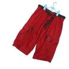 メンズL ベルト付き カーゴ ハーフパンツ