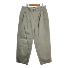 90年代 TOMMY HILFIGER トミーヒルフィガー 2タック チノパンツ カーキ (メンズ W34 L30) 中古 古着 S3600のサムネイル