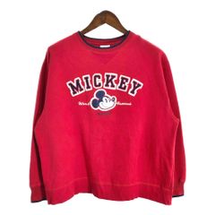 70s 80s USA製 白足ミッキー ラグラスウェット 水色 - メルカリ