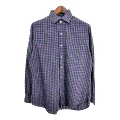 Polo by Ralph Lauren ポロ ラルフローレン REGENT 長袖シャツ チェック パープル (メンズ L) 中古 古着 S3701