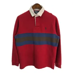 90年代 Polo by Ralph Lauren ポロ ラルフローレン ポロシャツ レッド (メンズ M) 中古 古着 S4013