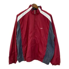 00年代 NIKE ナイキ ジャケット 大きいサイズ スポーツ ワインレッド (メンズ XXL) 中古 古着 S4076