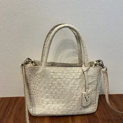 イタリア製 FURLA フルラ レディース 2way ショルダーバッグ ハンドバッグ クロコ型押し