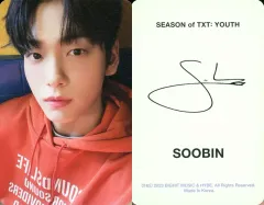 【中古】コレクションカード(男性) TOMORROW X TOGETHER/スビン/裏面緑・印刷サイン入り/フォトブック「Season of TXT： YOUTH」封入フォトカード