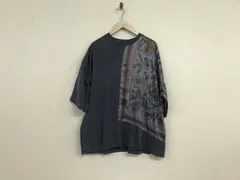 本物ニコアンドNIKOANDコットンサテンプリント柄オーバーサイズ半袖Tシャツメンズサーフアメカジミリタリーストリートスケーターワークビジネススーツモードドレスゴルフグレー3M