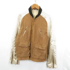 collection PRIVEE? レザー×サテン コンビブルゾン ジャケット