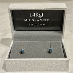 K14GF　モアッサナイト　ピアスチャーム　ライトブルー　MA K14GF モアッサナイト ピアスチャーム ライトブルー MA - メルカリ