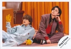 【中古】生写真(STARTO) King ＆ Prince/永瀬廉・高橋海人/横型・膝上・全身/シングル「HEART」MV＆ジャケ写オフショット/公式生写真