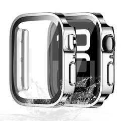 Apple Watch ケース 44mm 対応 series se3/se2/se/6/5/4 アップルウォッチ カバー 防水・防塵 Apple Watch カバー PC素材 3D直角エッジデザイン 軽量 指紋防止 傷防止 頑丈 耐衝撃(Series SE3/