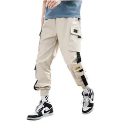 カーゴパンツ ジョガーパンツ クロス メンズ 薄手 サイドポケット カジュアル ファッション アメカジ