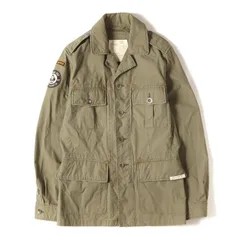 POLO Ralph Lauren ポロ ラルフローレン ジャケット オリーブ サイズ:M | 00s パッチ付き ヴィンテージ加工 ミリタリージャケット / POLO JEANS ポロジーンズ | アウター ブルゾン 上着【メンズ】【中古】