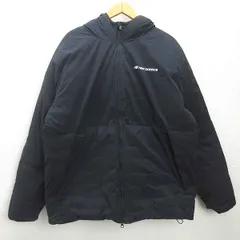 K■ニューバランス/New Balance ビッグサイズ フーディダウンジャケット【2XL】黒/MENS■1【中古】