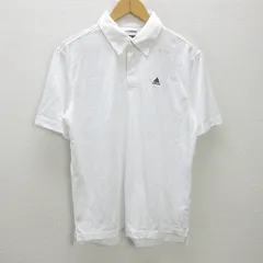 g■アディダス/adidas GOLF 半袖ドライポロシャツ/ゴルフウェア【M】白/men's/52【中古】■