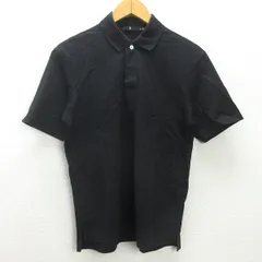 g■ユニクロ/UNIQLO＋J リラックスフィットポロシャツ/341-437824【S】黒/men's/50【中古】■