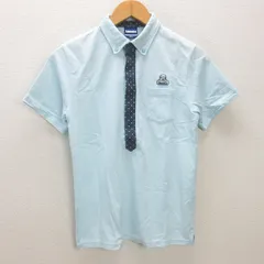 g■ランドリー/Laundry 半袖ポロシャツ/鹿の子地【S】水色/men's/58【中古】■のサムネイル