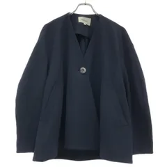ENFOLD エンフォルド VASE JACKET ノーカラーフレアジャケット 300GS930-0330 ネイビー 36のサムネイル