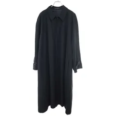 Yohji Yamamoto POUR HOMME ヨウジヤマモト プールオム 丸タグ ウールギャバジンラグランステンカラーコート  ブラック Sのサムネイル