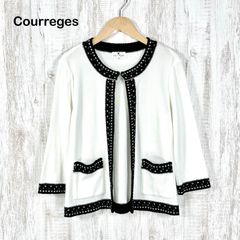 クレージュ ロゴ刺繍 アンサンブル サマーニット ロゴボタン バイ