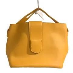 ノーブランド ハンドバッグ ショルダー 2WAY 黄 イエロー ■GY99のサムネイル