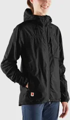 フェールラーベン レディース アウター ジャケット・ブルゾン Fjallraven Womens High Coast Wind Jacket Black ブラックのサムネイル
