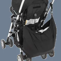 トートバッグ 倒れない 収納 【便利なチャック付き収納ポケット＆トートバッグに変身】 大容量 アンダーバッグ ベビーカー 24L ココポン (ブラック) CocoPon