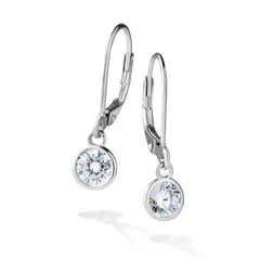 [Gift from New York] ピアス レディース プラチナ 加工 フープピアス 揺れる 金属アレルギー対応 ブランド 女性 プレゼント 0