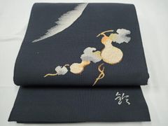 十日町友禅 秀美】 絽 塩瀬 桔梗 トンボ のうちわ柄 - メルカリ